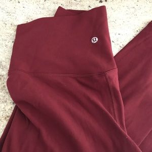 Lululemon align size 8 deep rouge